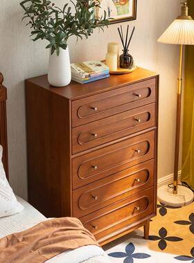 7K全BKZ实木五原斗柜复古卧室木厅储物抽屉收纳柜客风沙发边