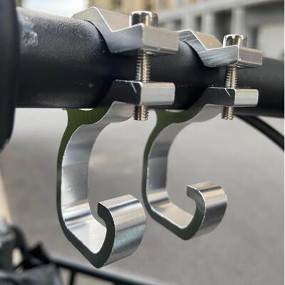 电动车挂钩免打孔电瓶自行车铝合金挂钩通用机车挂钩前置挂物钩