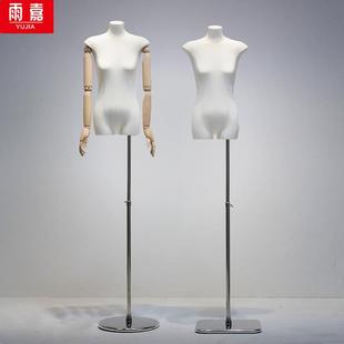 扁身模特道具女韩版女装扁平胸宽肩半身橱窗人台服装店展示架全身