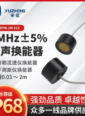 2MHz水声换能器DYW-2M-01G超声波流量计探头小尺寸RS485水下测距
