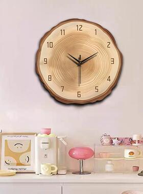 ZB107现代简约餐厅艺术钟表挂画2025创意装饰静音时钟装饰画