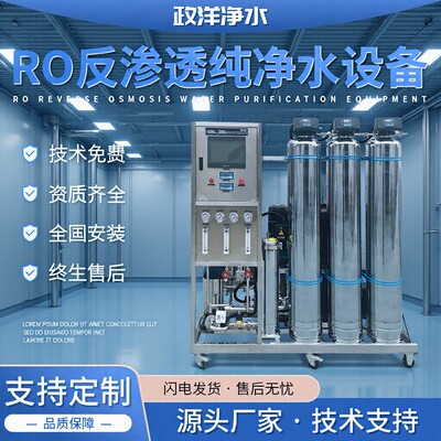 单级反渗透工业纯净水器去离子纯化水反渗透设备RO反渗透设备