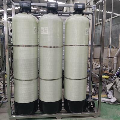 两吨树脂软化水设备反渗透原水处理设备工厂用水生产过滤器