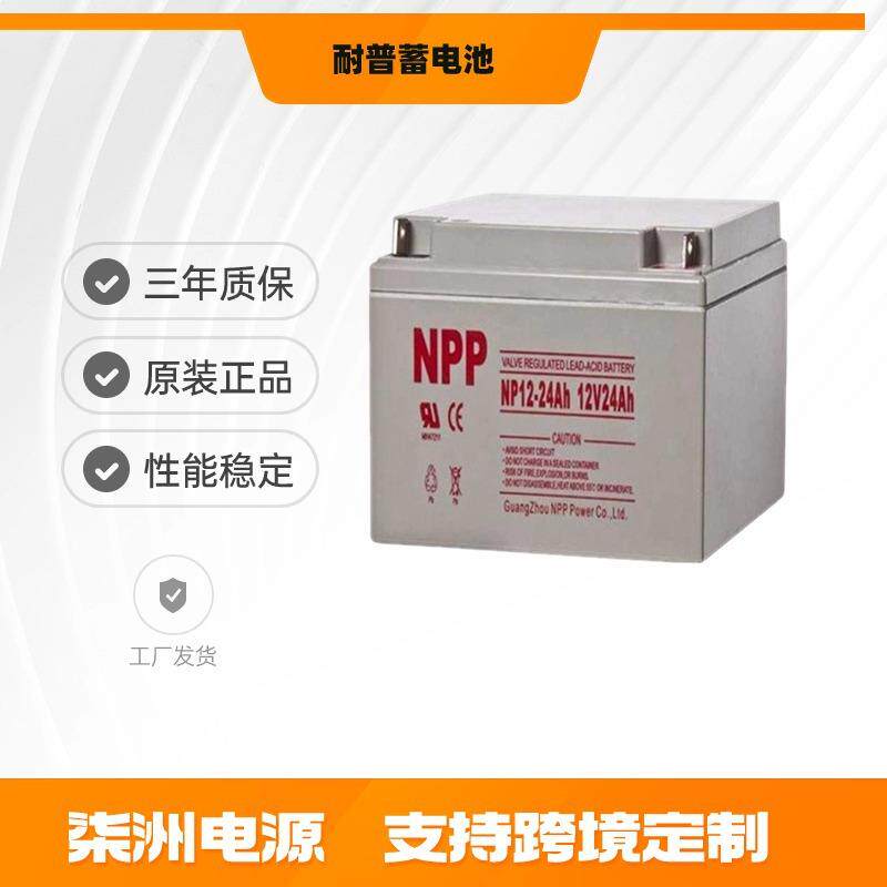 NPP耐普蓄电池NPG24-12 直流屏 12v24AH 太阳能 UPS不间断电源