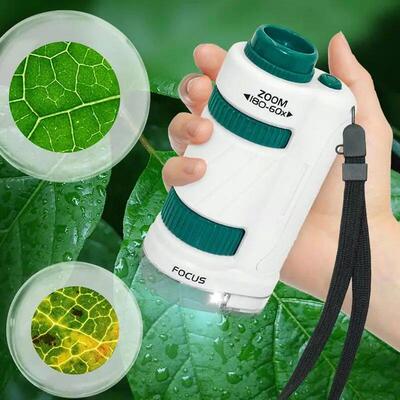 Childrens Microscope Set Beginner Microscope Science Toys