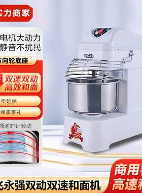 裕飞永强双动双速和面机商用全自动15公斤25公斤变频静音揉面团机