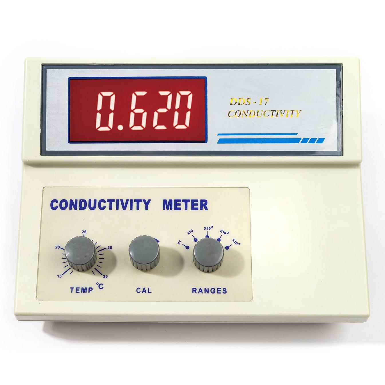 电导率仪DDS-17型台式数显实验电导率计水质检测仪海水盐度计
