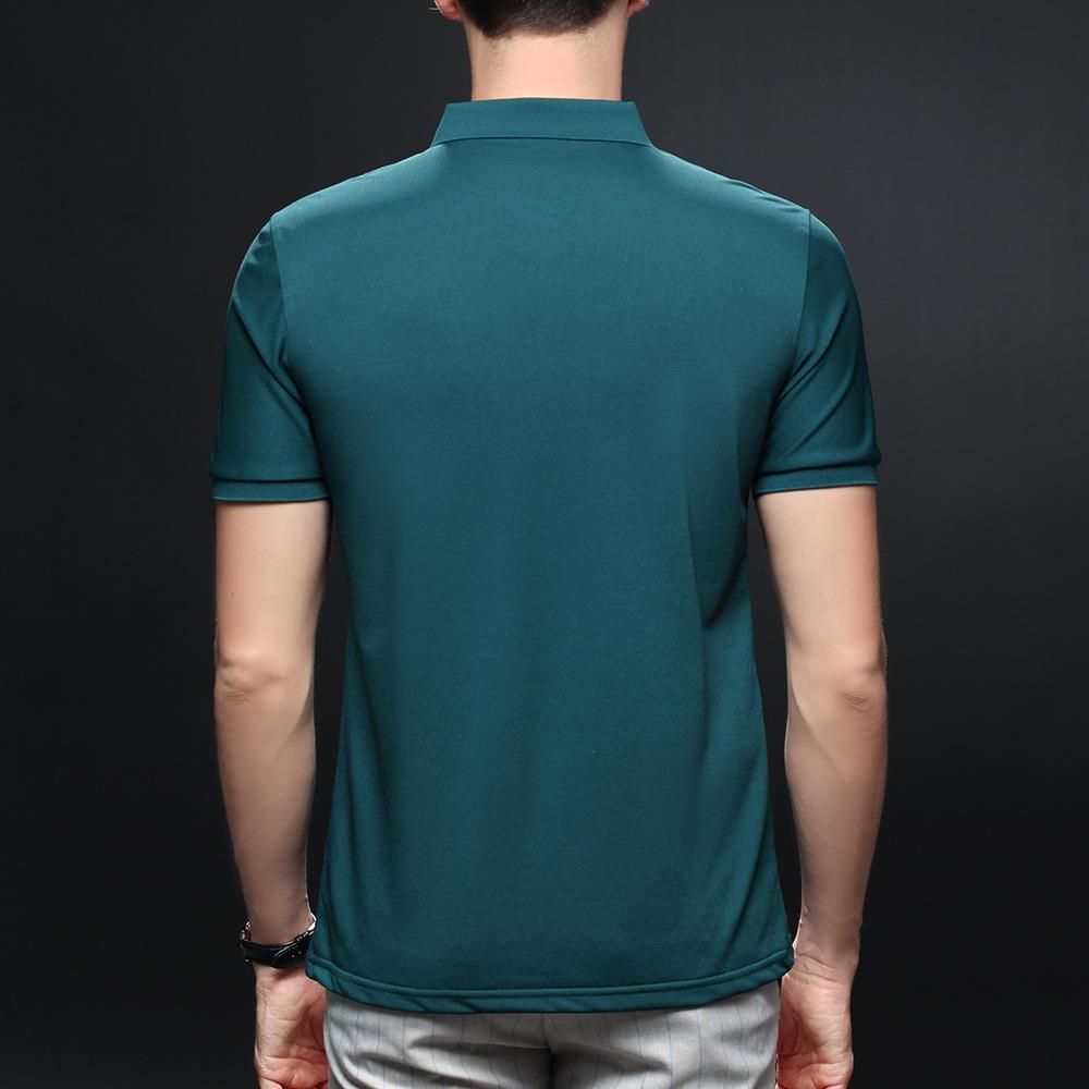 stamping shaking shirt Ice solid powder casual color lapel