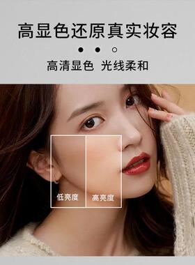妆台镜子带灯梳妆镜化妆镜挂形卧室上墙智能LED发壁646光异梳椭圆