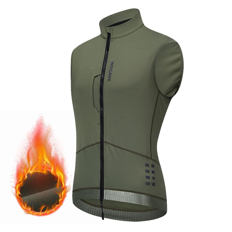 高档沃自行萨维公路行车秋冬季抓绒保暖马甲背心衣户外防风骑夹克