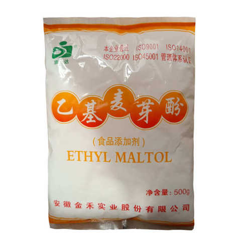 金禾乙基麦芽酚京达食品去腥增鲜乙基麦芽酚500g袋增味乙基麦芽酚