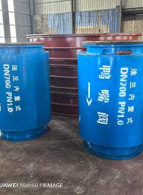 DN600DN700法兰内置式鸭嘴阀防倒灌橡胶鸭嘴阀沟槽连接鸭嘴阀