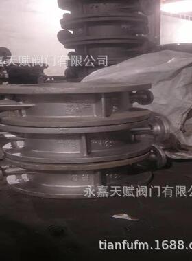 天赋不锈钢通风蝶阀D341W-10P/304不锈钢多层次硬密封双偏心蝶阀