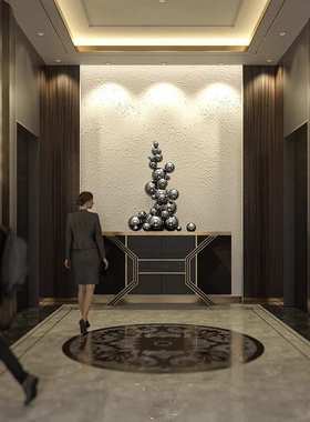 酒店软装摆件客厅大型落地摆件玄关装饰品轻奢高档开业乔迁礼