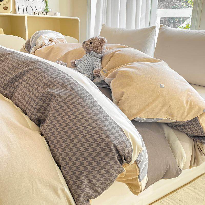 男士商务简约欧式全棉纯棉斜纹喷气系列单品被套四季通用单被套,床上用品,学生床品套件,淘宝优惠券,粉丝福利购,淘宝优惠卷