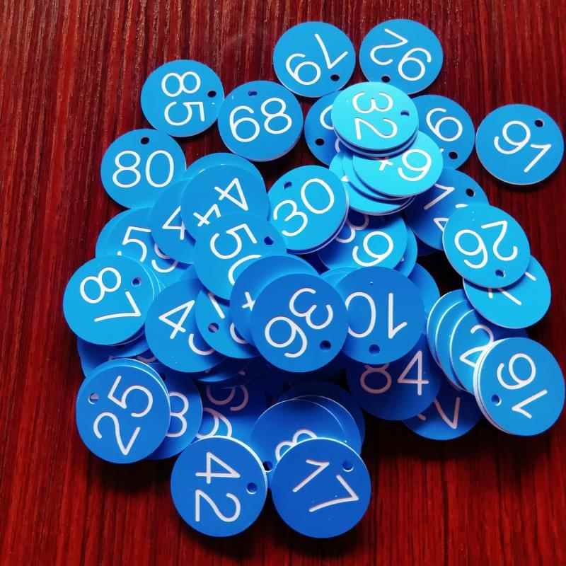 需定制数字号码牌餐饮塑料编号叫号牌桑拿搓澡寄存麻辣烫钥匙手牌