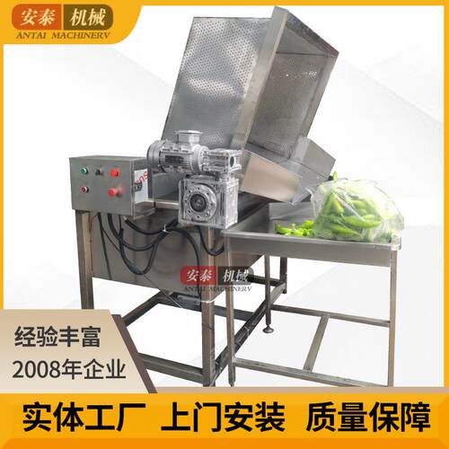 小型气泡清洗机辣椒香菇清洗机青菜自动清洗设备按钮控制自动出料