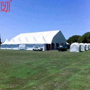 厂家弯柱铝合金桃形拱形篷房飞机库商业运动训练场馆帐篷蔬菜大棚