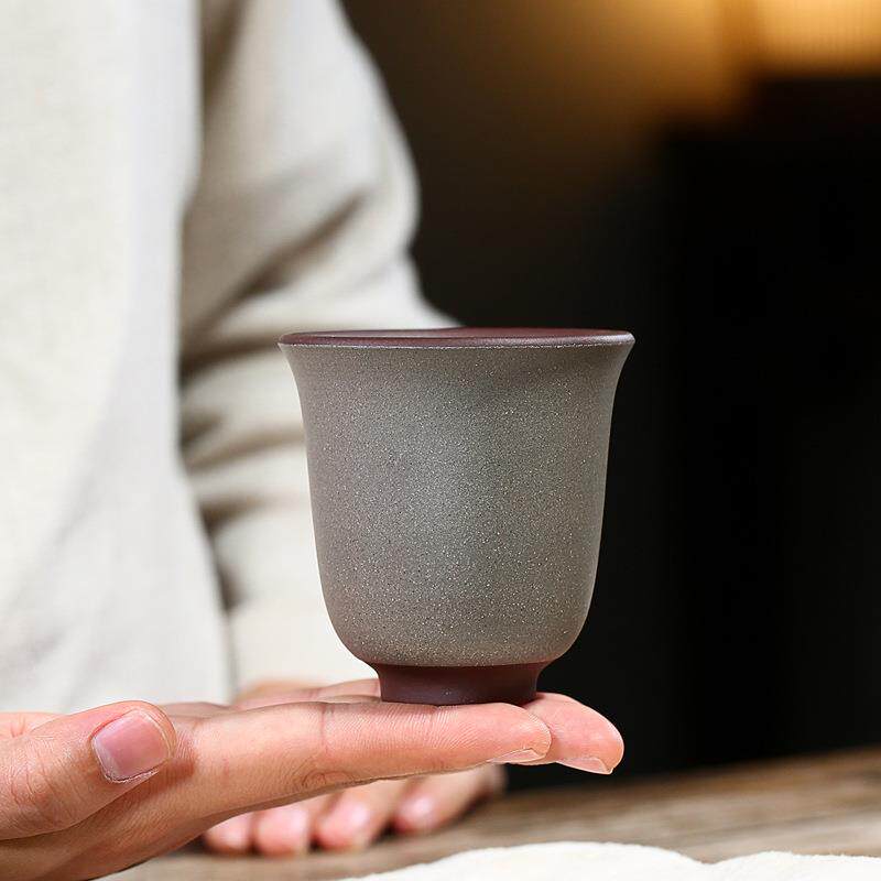 精美游龙品茶兴碗 宜手工绿泥紫砂具K000699主人杯家用茗杯茶货