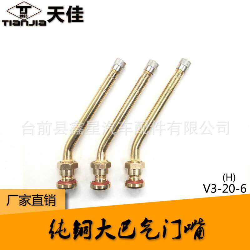 纯铜大车气门嘴轮胎真空嘴加气嘴大巴嘴V3-20-6