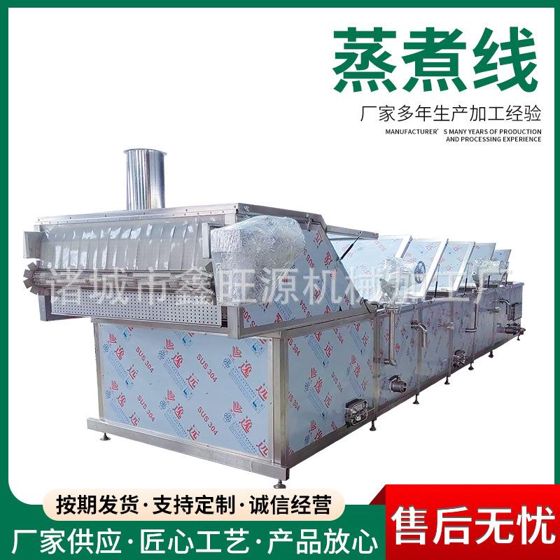 加工肉丸子漂烫定型机卤制品蒸煮设备蒸汽加热带温控蒸煮机