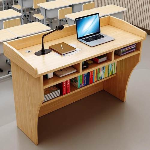 讲台桌教室讲桌教师演讲台小讲台老师培训讲课桌学校会议室多媒体