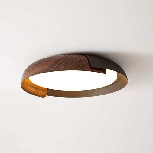 房间大气黑白北欧现代灯具极灯卧室吸顶灯简灯具简约创意风格圆形