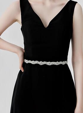 Accessories Wedding Waist Cover Hand sewn Thin Belt Waist