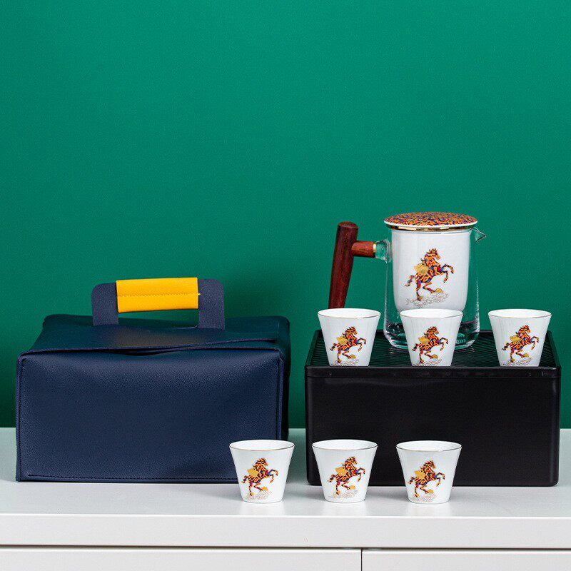 便携式旅行茶具小套装随身户外包泡茶壶茶杯单人快客杯一壶二四杯