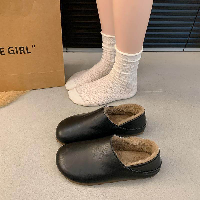 春季勃肯小皮鞋女加绒休闲包鞋2026新款博肯跟两穿豆豆鞋0121n,女鞋,浅口单鞋,淘宝优惠券,粉丝福利购,淘宝优惠卷