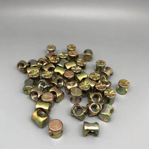 直销家具床管十字仔家具连接横孔锤仔M5M6M8