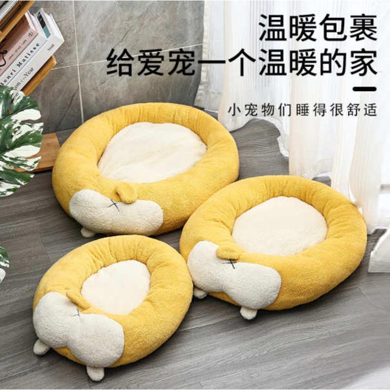 宠物用品亚马逊新款深度睡觉宠物窝 秋冬保暖猫窝冬季狗狗窝批发
