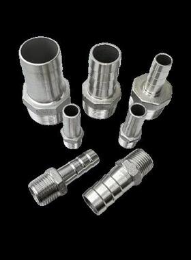 304不锈钢六角宝塔接头变径皮接头外丝水管皮水管接头皮插竹4点