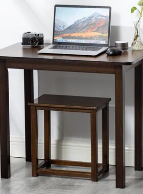 黑胡桃电脑桌台式家习写书桌实木简约楠竹用长方形办字公小F765SH