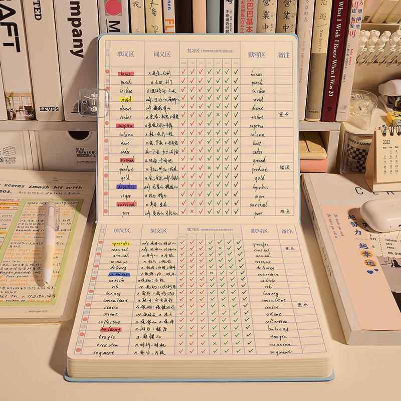 英语单词本默写本艾宾浩斯遗忘曲线记忆四六级单词积累神器初中高中考