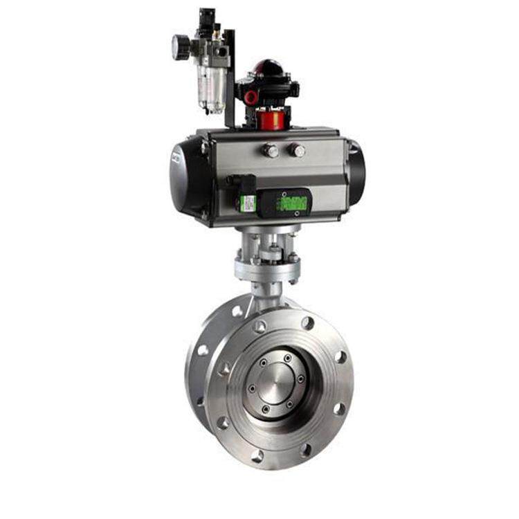 法兰气动蝶阀D643F-16P，DN100 不锈钢气动软密封蝶阀 dn300 包邮