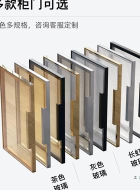 厨房璃吊柜调料墙柜翻壁挂下方置物架玻上65671下柜铝合金小吊柜