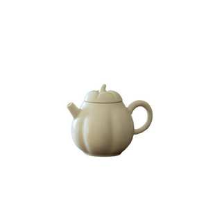 思陶斋惜白南瓜壶现代简约家用陶瓷小茶壶功夫茶具泡茶壶厂家批发