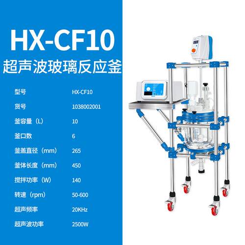 上海沪析HX-CF10超声波反应釜