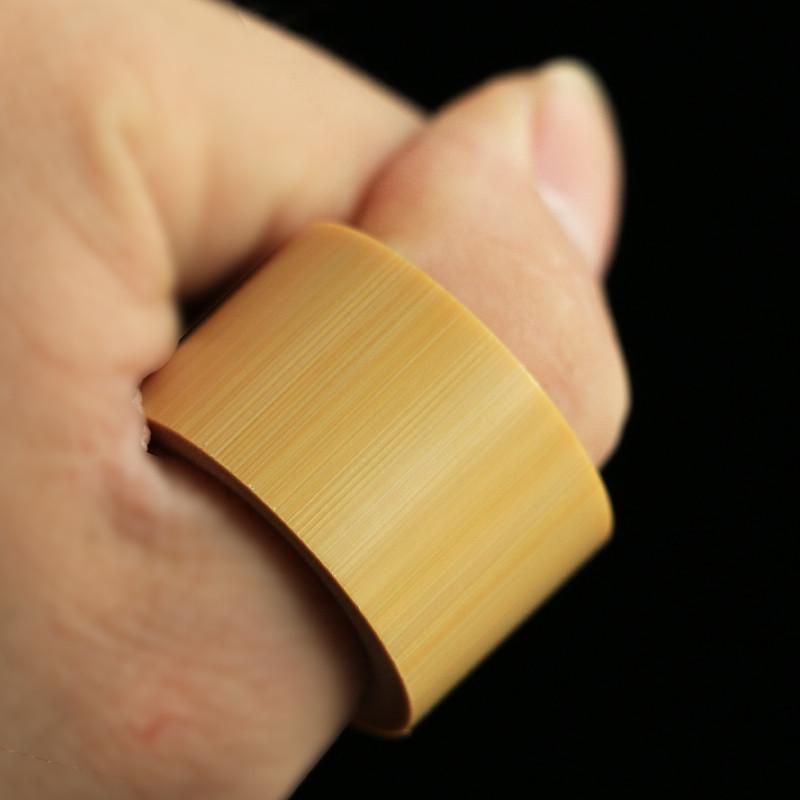 老玉竹制竹根雕刻竹迹茶具玉竹扳指挂件把玩文玩收藏茶宠清玩竹