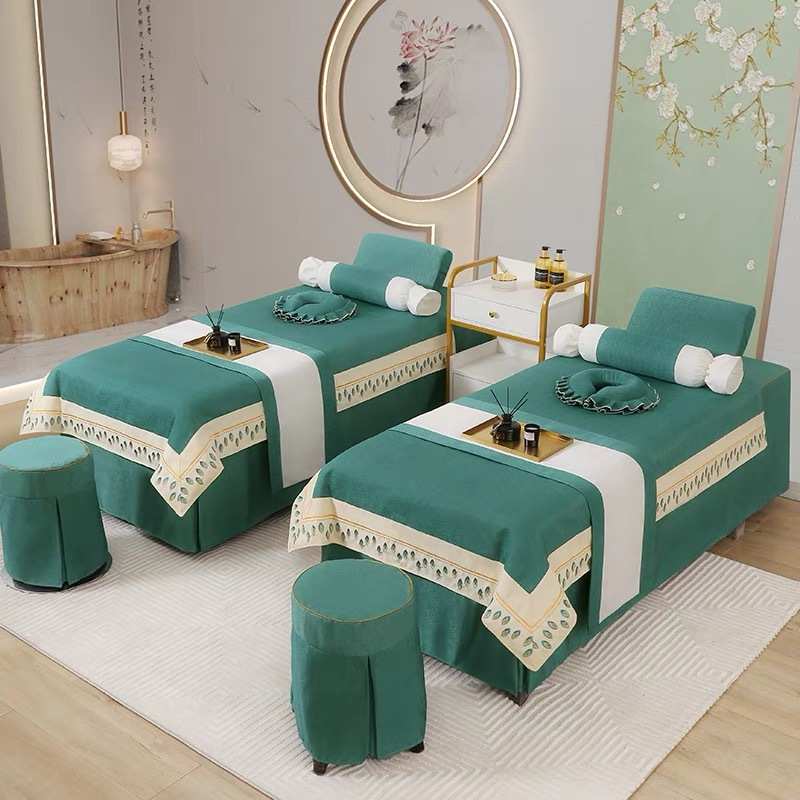 制件套耳美容院z采可套四床罩批发理疗logo奢定床轻按摩美容高档