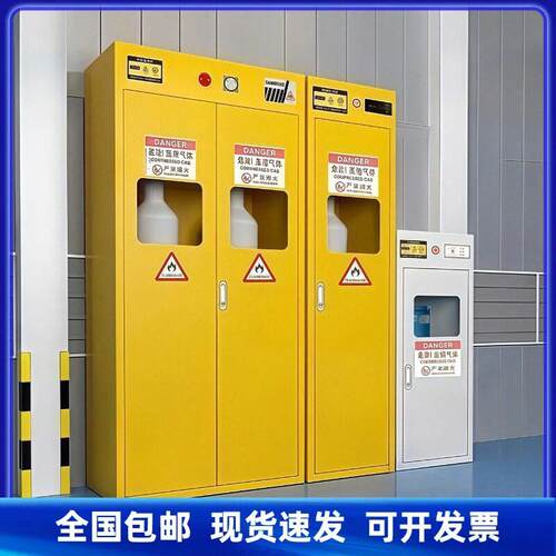 全钢气柜乙炔氧气钢储存柜实验室气体安全柜双防爆煤气柜