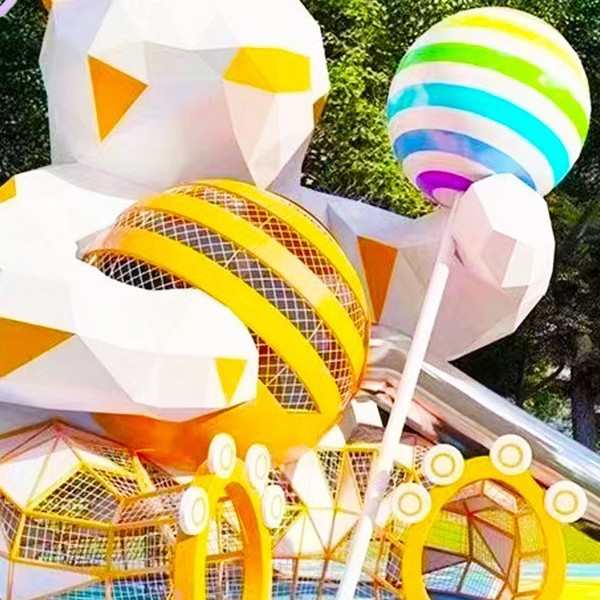 大型不锈钢滑梯 户外儿童无动力非标滑滑梯公园景区游乐设备制造