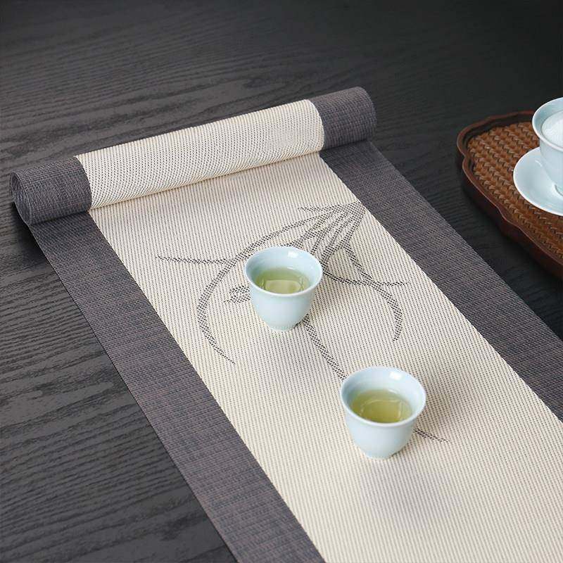 兰花禅意桌旗宋式茶席防水茶台布茶盘垫电视柜长条餐桌布中式茶旗,居家布艺,桌旗,淘宝优惠券,粉丝福利购,淘宝优惠卷