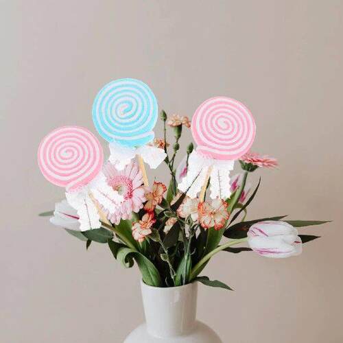 2pcs Lollipop Fairy Stick Large Fake Lollipops Giant Candy