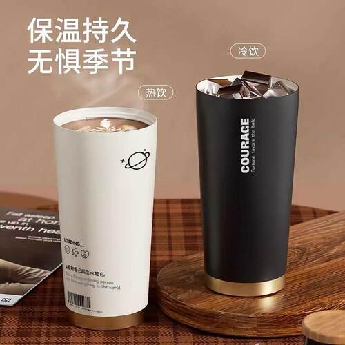 保2温杯瓷覆层咖杯男高颜值吸管水啡XQ0321ZM杯026新款车载随行陶