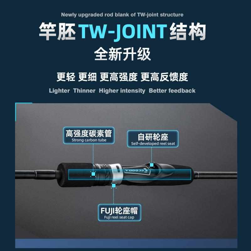 伊酷达舞魂三代慢摇铁板竿轻量一节半近海船钓竿船竿底钓竿慢摇竿