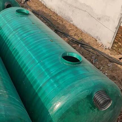 玻璃钢化粪池污水处理设备 一体化缠绕家用化粪池隔油池厌氧池