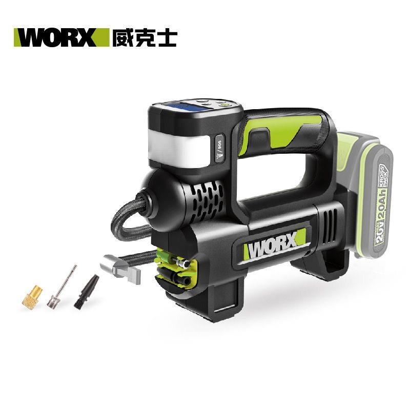 威克士WU092充气泵汽车车载多功能自动充停单缸高压家用打气泵