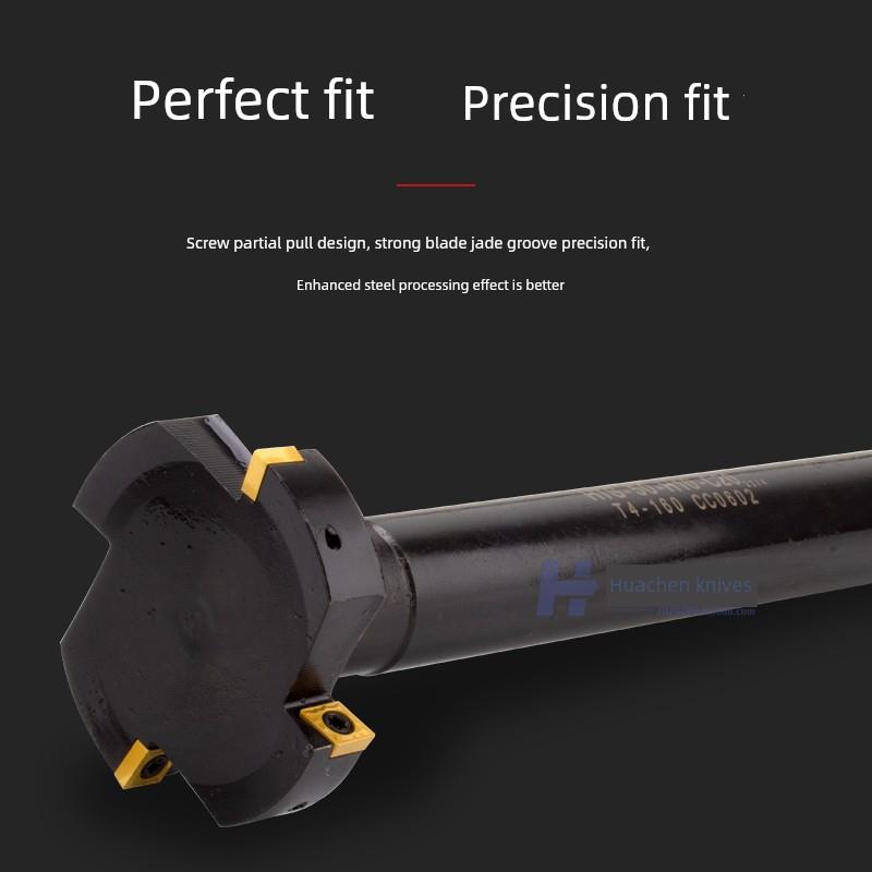 Pqt数控t形刀架黑色防震三面刀t形开槽铣刀侧铣刀Ccmt06刀片厚度1